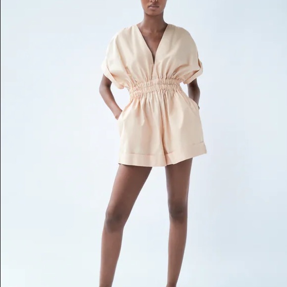 Zara Short Pleated Jumpsuit - Picture 3 of 8